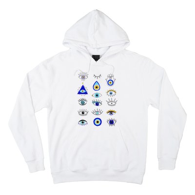 Evil Eye Curse Protection Hand of Hamsa Seeing Eyes Evil Eye Hoodie