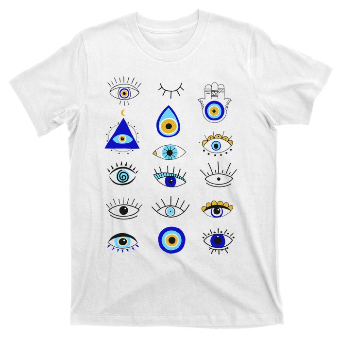 Evil Eye Curse Protection Hand of Hamsa Seeing Eyes Evil Eye T-Shirt