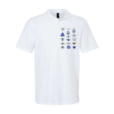 Evil Eye Curse Protection Hand of Hamsa Seeing Eyes Evil Eye Softstyle Adult Sport Polo