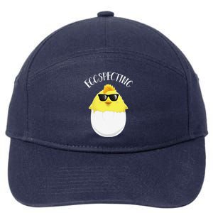 Eggspecting Easter Chick Spring Pregnancy Announcement 7-Panel Snapback Hat