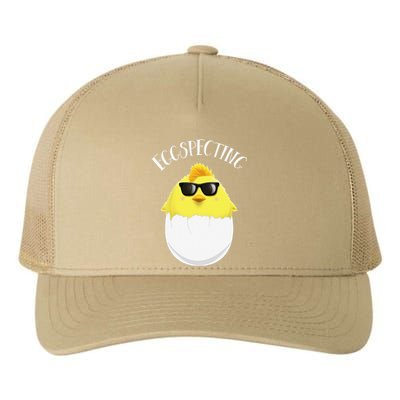 Eggspecting Easter Chick Spring Pregnancy Announcement Yupoong Adult 5-Panel Trucker Hat