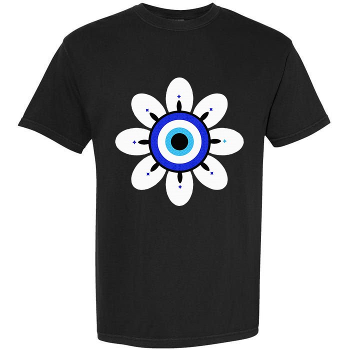 Evil Eye Cute Flower Esoteric Mystical Aesthetic Garment-Dyed Heavyweight T-Shirt