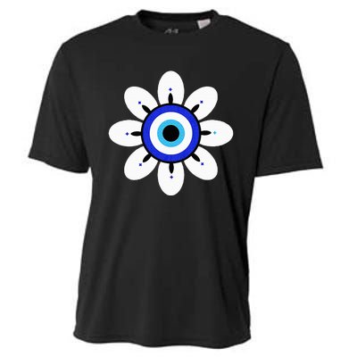 Evil Eye Cute Flower Esoteric Mystical Aesthetic Cooling Performance Crew T-Shirt