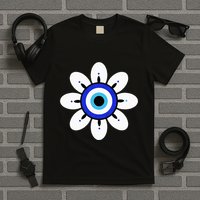 Evil Eye Cute Flower Esoteric Mystical Aesthetic T-Shirt
