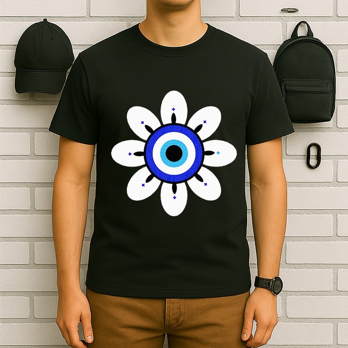 Evil Eye Cute Flower Esoteric Mystical Aesthetic T-Shirt