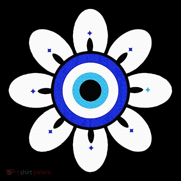 Evil Eye Cute Flower Esoteric Mystical Aesthetic Sustainable Bucket Hat