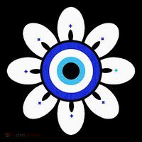 Evil Eye Cute Flower Esoteric Mystical Aesthetic Flatbill Hat