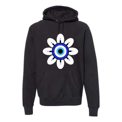 Evil Eye Cute Flower Esoteric Mystical Aesthetic Premium Hoodie