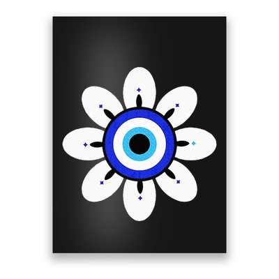 Evil Eye Cute Flower Esoteric Mystical Aesthetic Poster