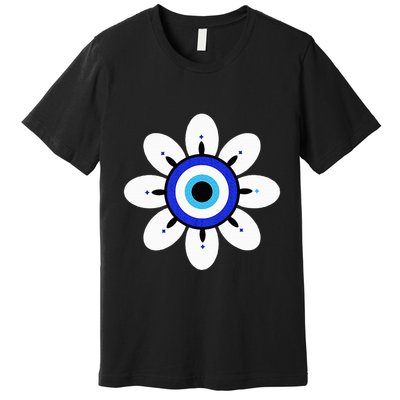 Evil Eye Cute Flower Esoteric Mystical Aesthetic Premium T-Shirt