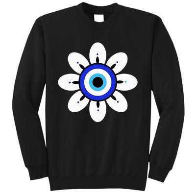 Evil Eye Cute Flower Esoteric Mystical Aesthetic Tall Sweatshirt