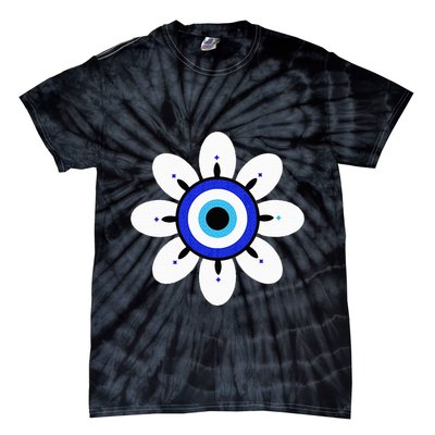 Evil Eye Cute Flower Esoteric Mystical Aesthetic Tie-Dye T-Shirt