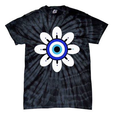 Evil Eye Cute Flower Esoteric Mystical Aesthetic Tie-Dye T-Shirt