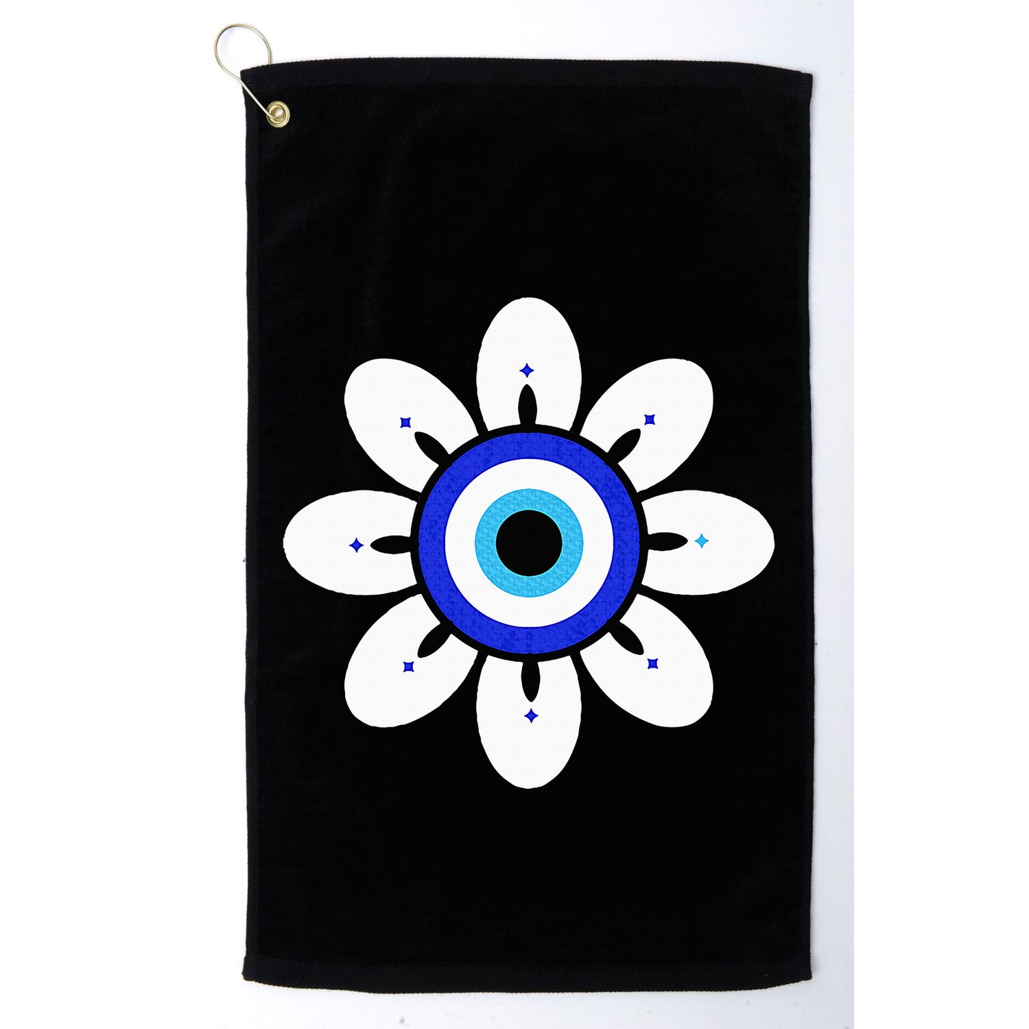 Evil Eye Cute Flower Esoteric Mystical Aesthetic Golf Towel