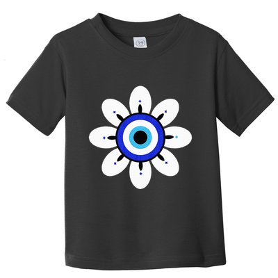 Evil Eye Cute Flower Esoteric Mystical Aesthetic Toddler T-Shirt