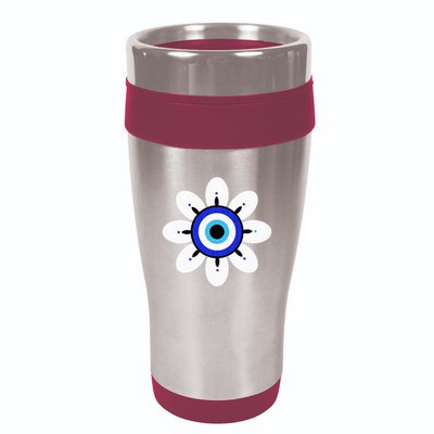 Evil Eye Cute Flower Esoteric Mystical Aesthetic 16oz Travel Tumbler