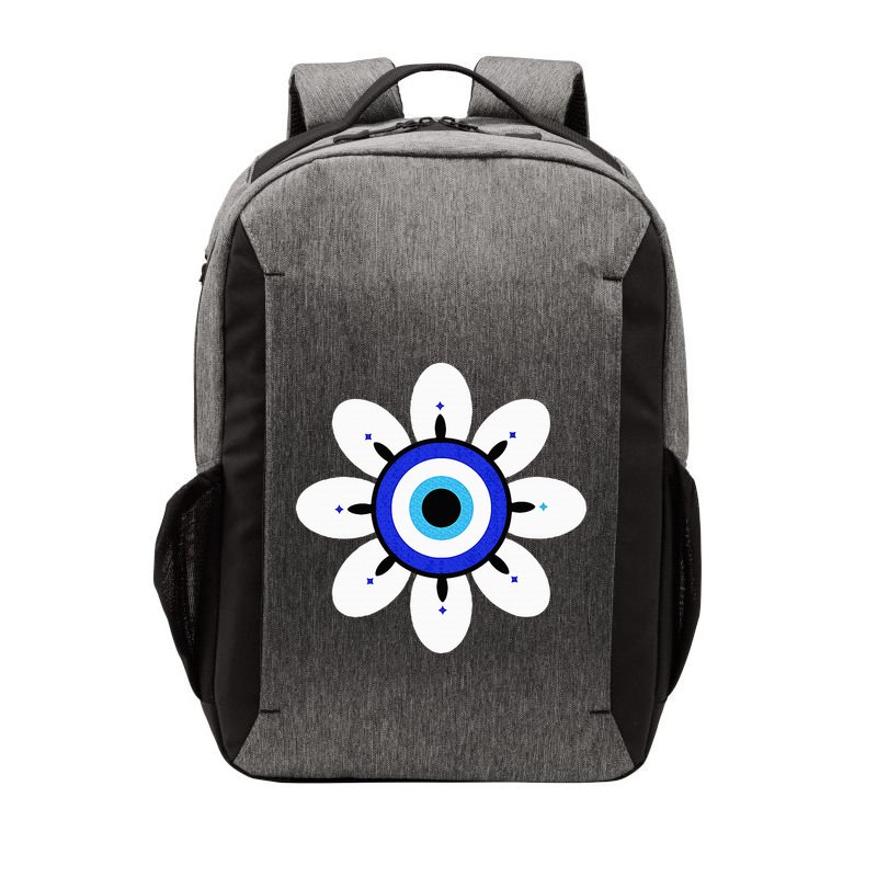 Evil Eye Cute Flower Esoteric Mystical Aesthetic Vector Backpack