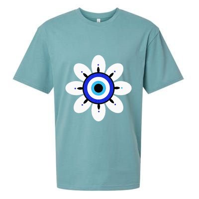 Evil Eye Cute Flower Esoteric Mystical Aesthetic Sueded Cloud Jersey T-Shirt