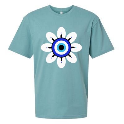 Evil Eye Cute Flower Esoteric Mystical Aesthetic Sueded Cloud Jersey T-Shirt