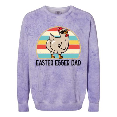 Easter Egger Chicken Dad Easter Egger Breed Dad Gift Colorblast Crewneck Sweatshirt