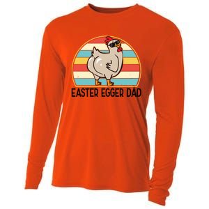 Easter Egger Chicken Dad Easter Egger Breed Dad Gift Cooling Performance Long Sleeve Crew