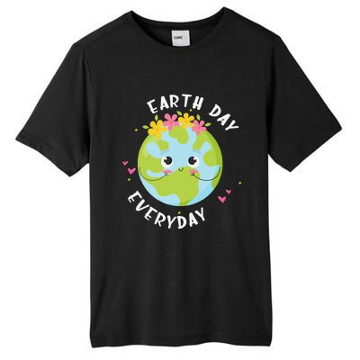 Earthday Everyday Cute Women Teacher Tall Fusion ChromaSoft Performance T-Shirt