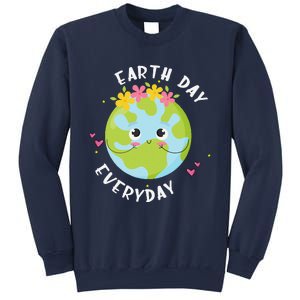 Earthday Everyday Cute Women Teacher Sweatshirt