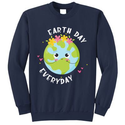 Earthday Everyday Cute Women Teacher Sweatshirt