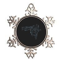 Electrical Engineer Computer Cpu Core Circuit Board Metallic Star Ornament