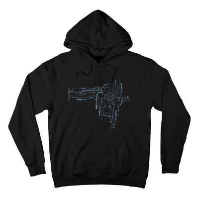 Electrical Engineer Computer Cpu Core Circuit Board Tall Hoodie