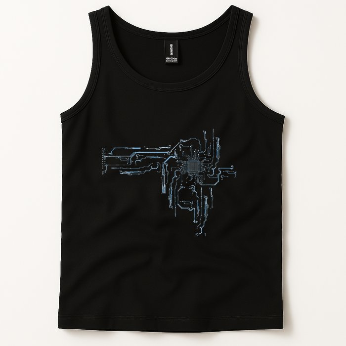Electrical Engineer Computer Cpu Core Circuit Board Tank Top