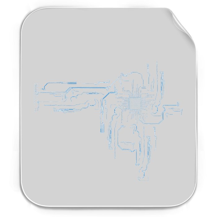 Electrical Engineer Computer Cpu Core Circuit Board Permanent Decal Sticker