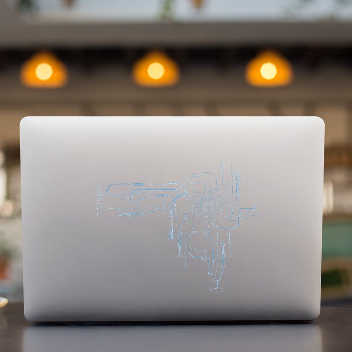 Electrical Engineer Computer Cpu Core Circuit Board Permanent Decal Sticker