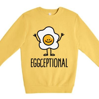 Eggceptional Exceptional Child Autism Awareness Premium Crewneck Sweatshirt