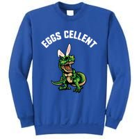 Easter Eggs Cellent Trex Dinosaur Bunny Ears Gift Sweatshirt