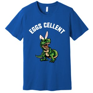 Easter Eggs Cellent Trex Dinosaur Bunny Ears Gift Premium T-Shirt