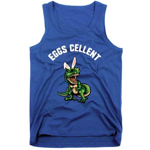 Easter Eggs Cellent Trex Dinosaur Bunny Ears Gift Tank Top