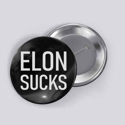 Elon Electric Car Ceo Anti Elon Sucks Black Fun Elon Sucks Motif Lightwe Button