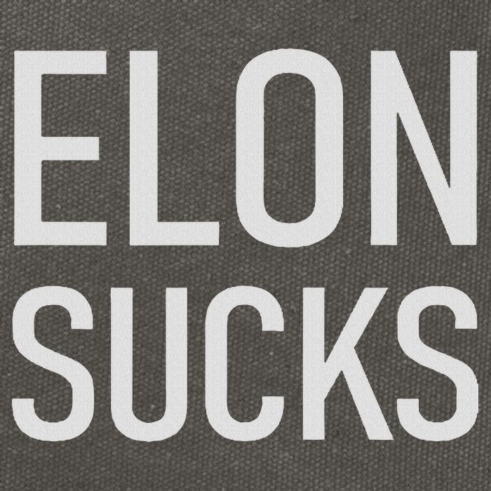Elon Electric Car Ceo Anti Elon Sucks Black Fun Elon Sucks Motif Lightwe Cotton Canvas Backpack