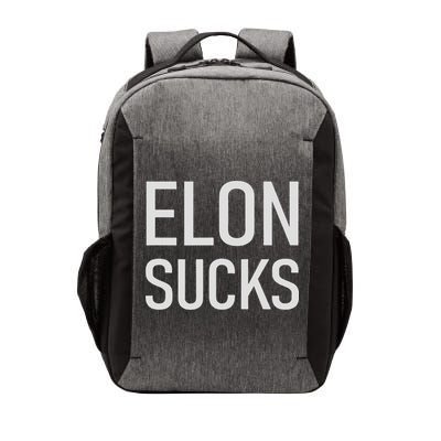 Elon Electric Car Ceo Anti Elon Sucks Black Fun Elon Sucks Motif Lightwe Vector Backpack