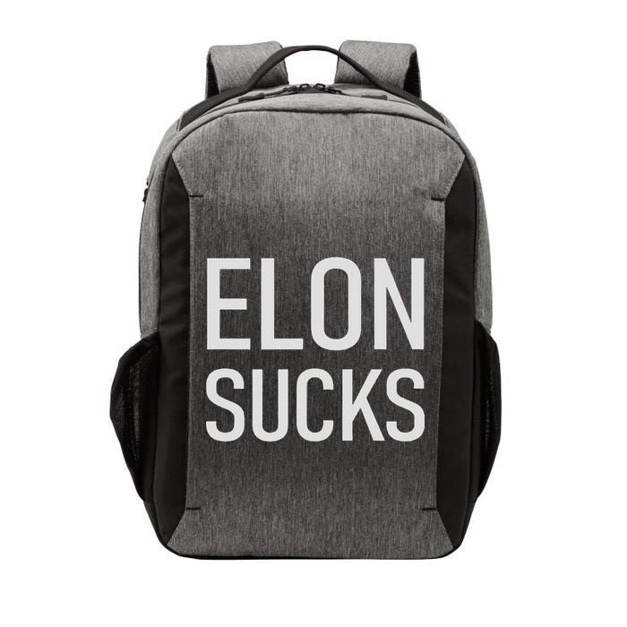 Elon Electric Car Ceo Anti Elon Sucks Black Fun Elon Sucks Motif Lightwe Vector Backpack