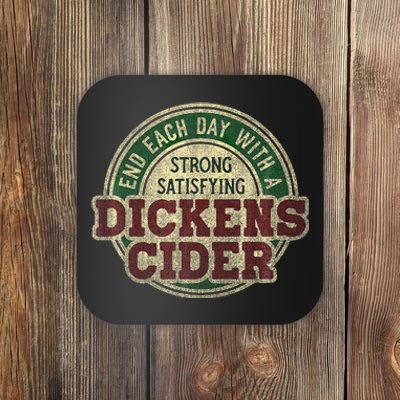 End Each Day With A Strong Satisfying Dickens Cider Coaster