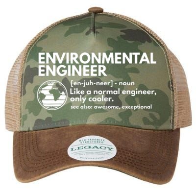 Environmental Engineer Definition Funny Engineering Legacy Tie Dye Trucker Hat