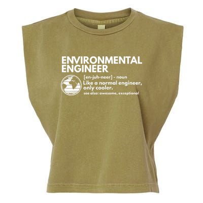 Environmental Engineer Definition Funny Engineering Garment-Dyed Women's Muscle Tee