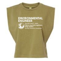 Environmental Engineer Definition Funny Engineering Garment-Dyed Women's Muscle Tee