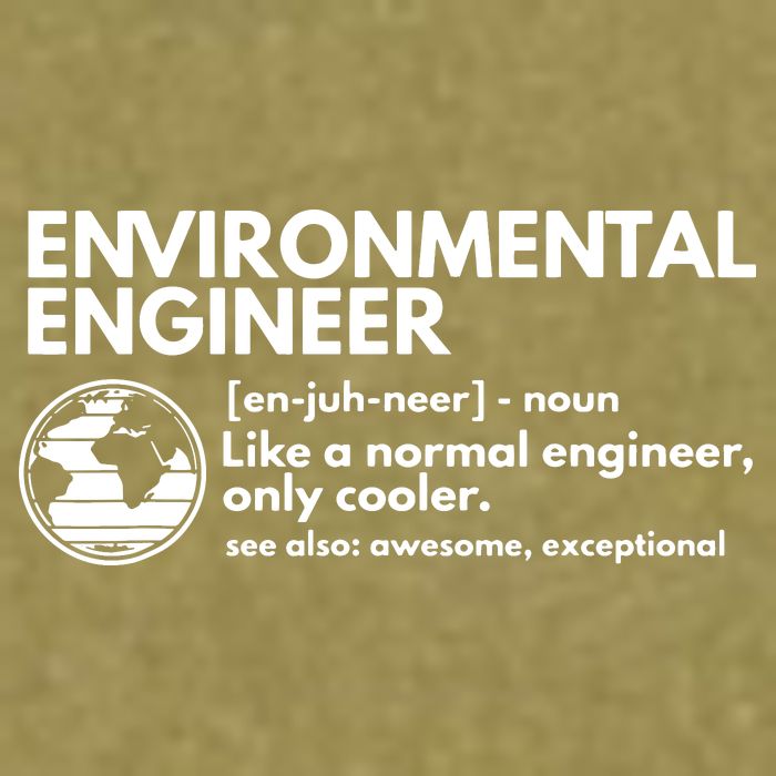 Environmental Engineer Definition Funny Engineering Garment-Dyed Women's Muscle Tee