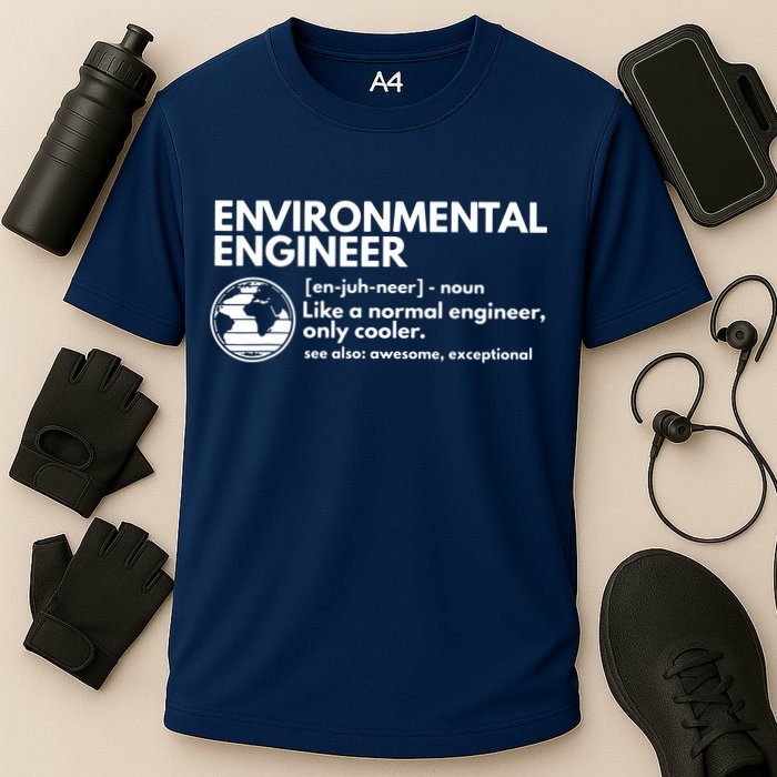 Environmental Engineer Definition Funny Engineering Performance Shirt