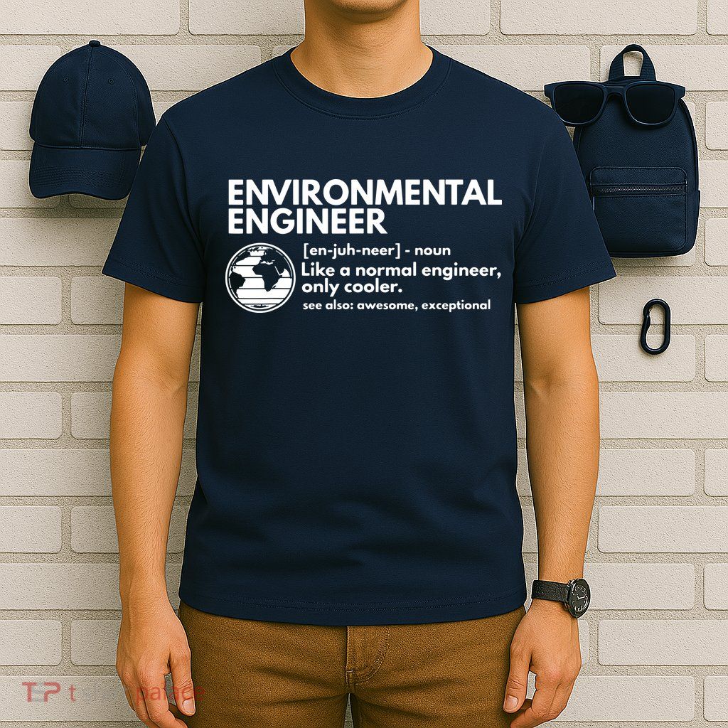 Environmental Engineer Definition Funny Engineering T-Shirt