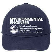 Environmental Engineer Definition Funny Engineering 7-Panel Snapback Hat