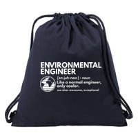 Environmental Engineer Definition Funny Engineering Drawstring Bag